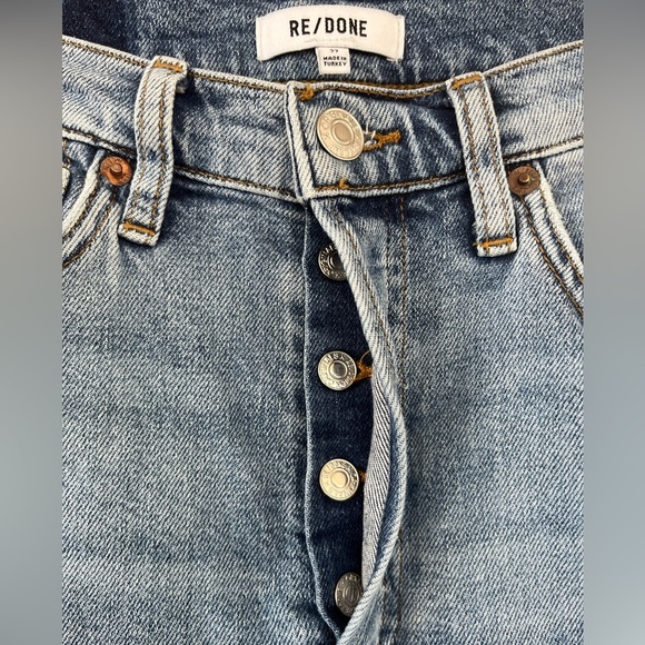 Re/Done Jeans 90s High Rise Ankle Crop Size 27 - Picture 7 of 9